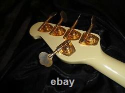 SUPER RARE Yamaha BB5000A Active 5 wide neck string bass guitar vintage yellow