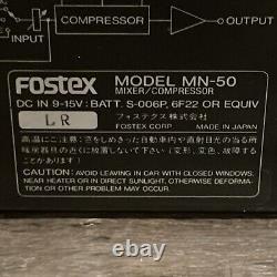 SUPER RARE vintage Fostex MN-50 Mixer/Compressor Powers On