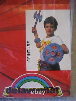 SUPER RARE vintage Masters of the Universe BELT set MOC delavennat France toy