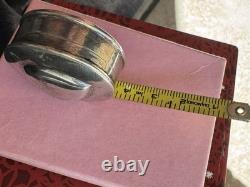 SUPER Rare VINTAGE SILVER Heart? Tape Measure DIAMOND BRAND. 925 Silver