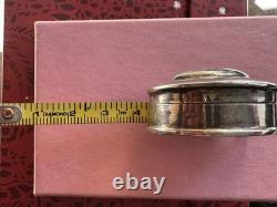 SUPER Rare VINTAGE SILVER Heart? Tape Measure DIAMOND BRAND. 925 Silver