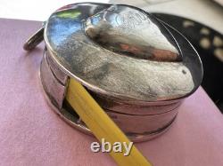 SUPER Rare VINTAGE SILVER Heart? Tape Measure DIAMOND BRAND. 925 Silver