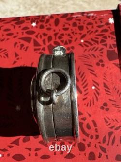 SUPER Rare VINTAGE SILVER Heart? Tape Measure DIAMOND BRAND. 925 Silver
