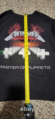 SUPER Rare Vintage 80s Metallica Damage, Inc. Tour Crewneck Sweatshirt Lg