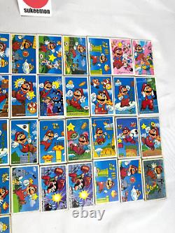 Set of 44 1985 Nintendo Super Mario Bros. Menko Card Vintage Retro Super Rare