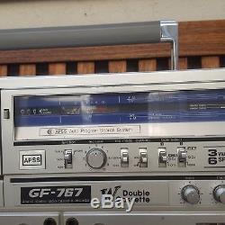 Sharp GF-767 Z BOOMBOX Double Cassette Player Super Rare Model Vintage 1980s