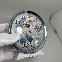 Smurf The Smurfs Super Rare Vintage Table Clock Hand-Wind Watch Smurf The Smurfs Super Rare Vintage Table Clock Hand-Wind Watch