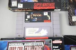 Snes Super Nintendo Vintage Mixed Game Lot (5) Madden 93 Primal Rage Indy Racing