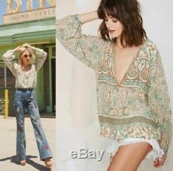 Spell and the GypsySAMPLE vintage BOHO BLOSSOM Blouse SAGE SBNWT rare