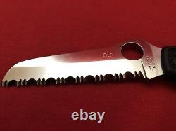 Spyderco #001 Super Rare! Rescue C14SBK98 Knife Vintage Collector Discontinued