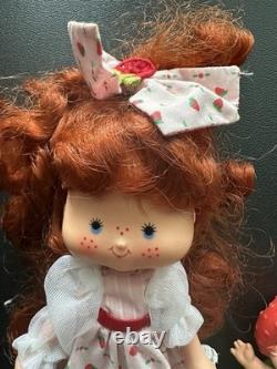 Strawberry Shortcake Doll Vintage 1980s Berrykin Super Rare Set Excellent Cond
