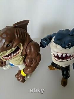 Street Sharks Vintage Figures Lot of 8 Figurines 1995 with rare Super Slammu