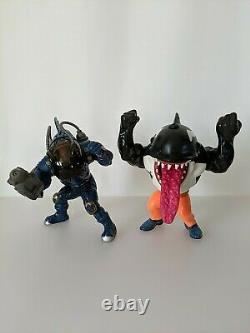 Street Sharks Vintage Figures Lot of 8 Figurines 1995 with rare Super Slammu