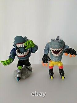 Street Sharks Vintage Figures Lot of 8 Figurines 1995 with rare Super Slammu