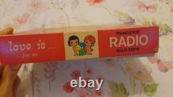 Super Cool Rare Vintage Cute 1970s Kim Casali Love Is Transistor Radio