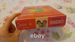Super Cool Rare Vintage Cute 1970s Kim Casali Love Is Transistor Radio