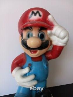 Super Mario Bros Ceramic Coin Piggy Bank Nintendo 14 Inch Rare Vintage NES SNES