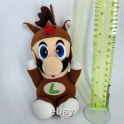 Super Mario Plush 1993 BANPRESTO Reindeer Luigi RARE Vintage Japan