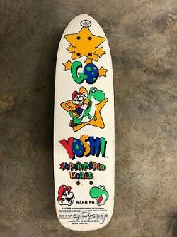 Super Mario World NINTENDO SNES Go Yoshi 1994 Skateboard RARE Vintage A+ PROMO