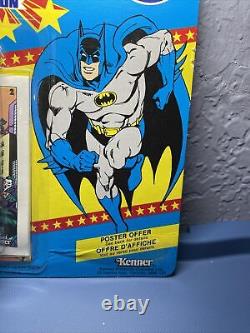 Super Powers Vintage Kenner Series 1 MOC Batman 12 Back RARE Canada Canadian AFA
