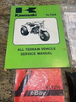 Super RARE 1983 Kawasaki KLT 250 Prairie Vintage Three Wheeler (Black) ATV