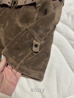 Super RARE Juicy Couture Vintage Y2K Green Terry Mini Dress Back Butt Pockets M