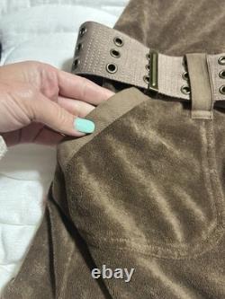 Super RARE Juicy Couture Vintage Y2K Green Terry Mini Dress Back Butt Pockets M