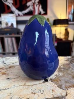 Super RARE Original Vintage Early Rae Dunn Eggplant Rattle Medium Stamped