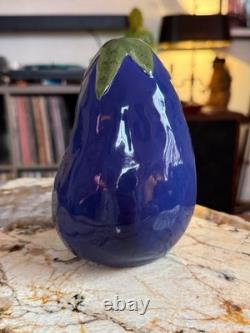 Super RARE Original Vintage Early Rae Dunn Eggplant Rattle Medium Stamped