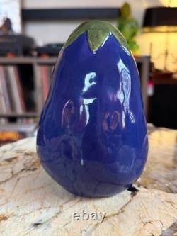 Super RARE Original Vintage Early Rae Dunn Eggplant Rattle Medium Stamped