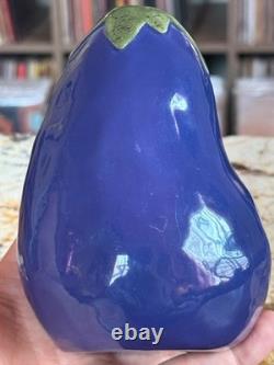 Super RARE Original Vintage Early Rae Dunn Eggplant Rattle Medium Stamped