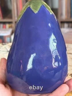 Super RARE Original Vintage Early Rae Dunn Eggplant Rattle Medium Stamped