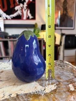 Super RARE Original Vintage Early Rae Dunn Eggplant Rattle Medium Stamped