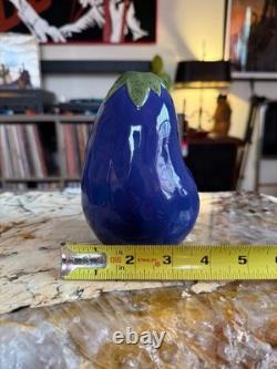 Super RARE Original Vintage Early Rae Dunn Eggplant Rattle Medium Stamped