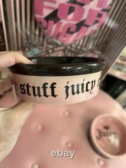 Super RARE VINTAGE Juicy Couture Ceramic Pet Bowls FOR NICE DOGS WHO LIKE STUFF