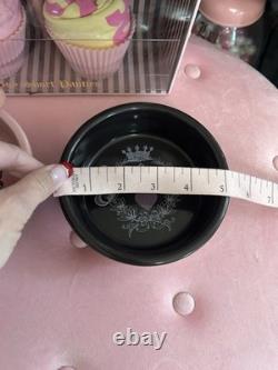Super RARE VINTAGE Juicy Couture Ceramic Pet Bowls FOR NICE DOGS WHO LIKE STUFF