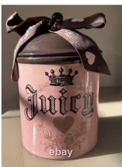 Super RARE VINTAGE Juicy Couture Ceramic Pet Bowls FOR NICE DOGS WHO LIKE STUFF