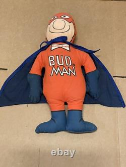 Super RARE Vintage 70s BUD MAN BUDWEISER BEER STUFFED DOLL PLUSH ADVERTISING 15