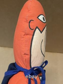 Super RARE Vintage 70s BUD MAN BUDWEISER BEER STUFFED DOLL PLUSH ADVERTISING 15
