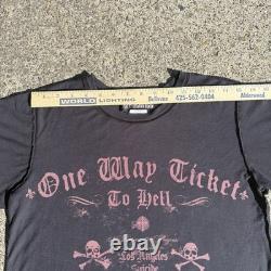Super RARE Vintage 90's Lip Service One Way Ticket To Hell Los Angeles USA Made