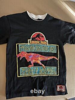 Super RARE Vintage 90s Universal Studios Jurassic Park Tshirt Child Size with Tag
