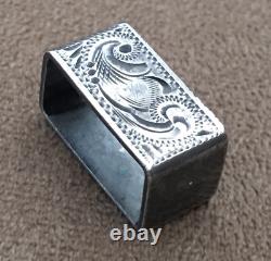 Super RARE Vintage Antique Sterling Silver Desmond's LA CA Ranger Belt Buckle