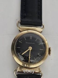 Super RARE Vintage Bulova 10AE 10k Gold Filled 17J Manual Wind Watch Runs Great