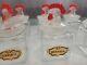 Super RARE Vintage Chicken Spice Jars Red And Clear Glass COLLECTION Set Of 10