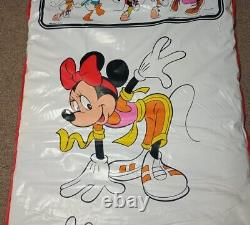 Super RARE Vintage Disney Mickey & Minnie Mouse Mousercise Character Mat HTF