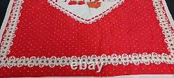 Super RARE Vintage Handmade Strawberry Shortcake Sweet Dreams Baby Blanket