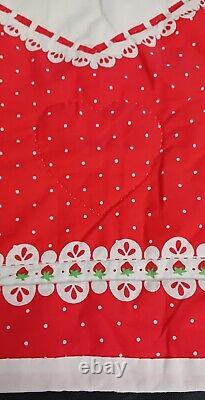 Super RARE Vintage Handmade Strawberry Shortcake Sweet Dreams Baby Blanket