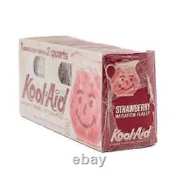 Super RARE Vintage KOOL AID Sealed Case of 72 STRAWBERRY PACKETS packet kool-aid