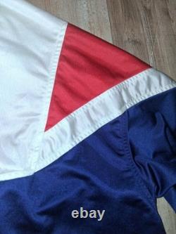 Super RARE Vintage Late 80's Early 90s Nike Red White Blue Zip Track Jacket XL