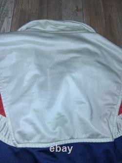 Super RARE Vintage Late 80's Early 90s Nike Red White Blue Zip Track Jacket XL